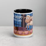 Counting Sheep? No, Counting Coffee Cups Mug - Image 4