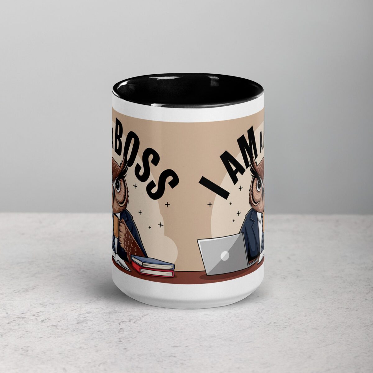 I am a Boss Owl Coffee Mug & Tea Cup - Image 4