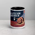 I’m Just a Little Slow Until Coffee Kicks In Snail Mug - Image 4