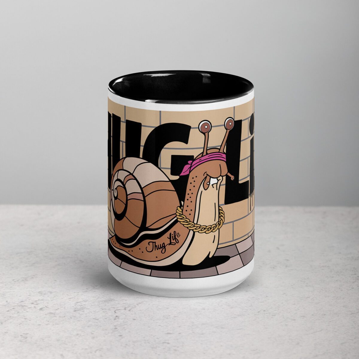 Thug Life Gangster Snail Coffee Mug & Tea Cup - Image 4