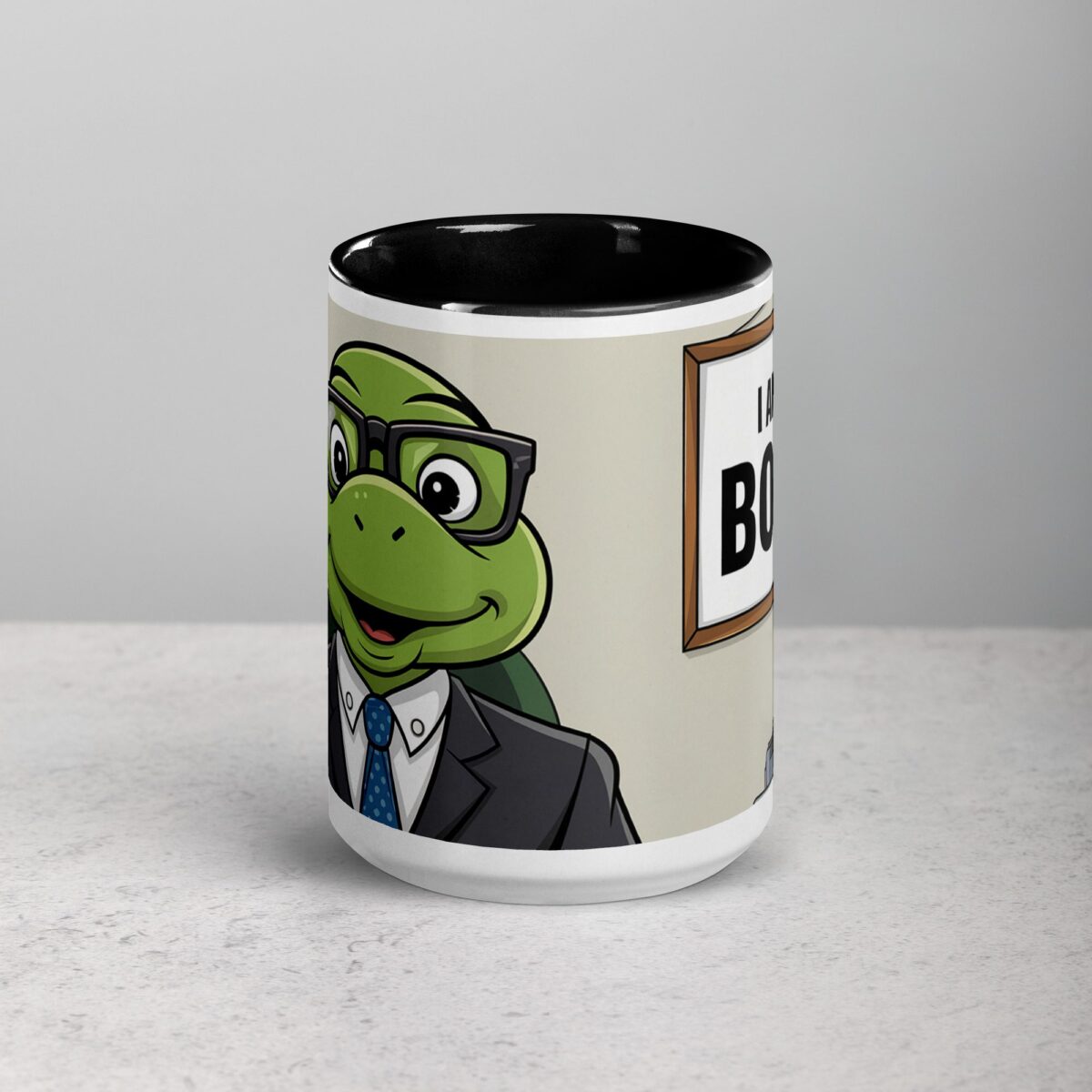 I am a Boss Turtle Coffee Mug & Tea Cup - Image 4