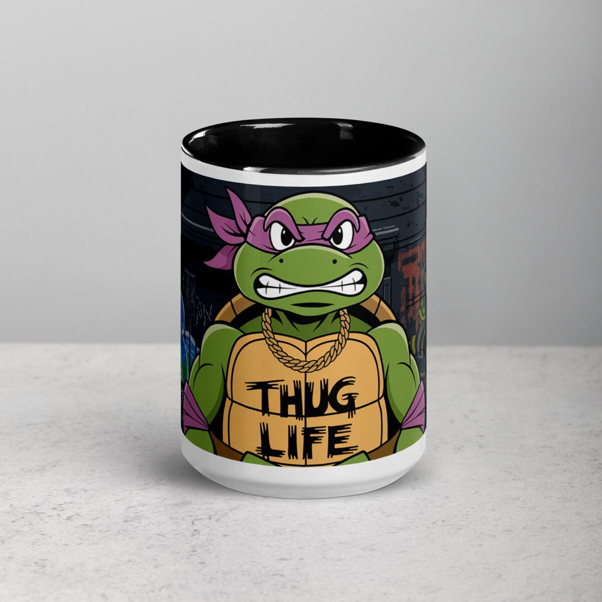 Thug Life Gangster Turtle Coffee Mug & Tea Cup - Image 4