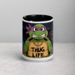 Thug Life Gangster Turtle Coffee Mug & Tea Cup - Image 4