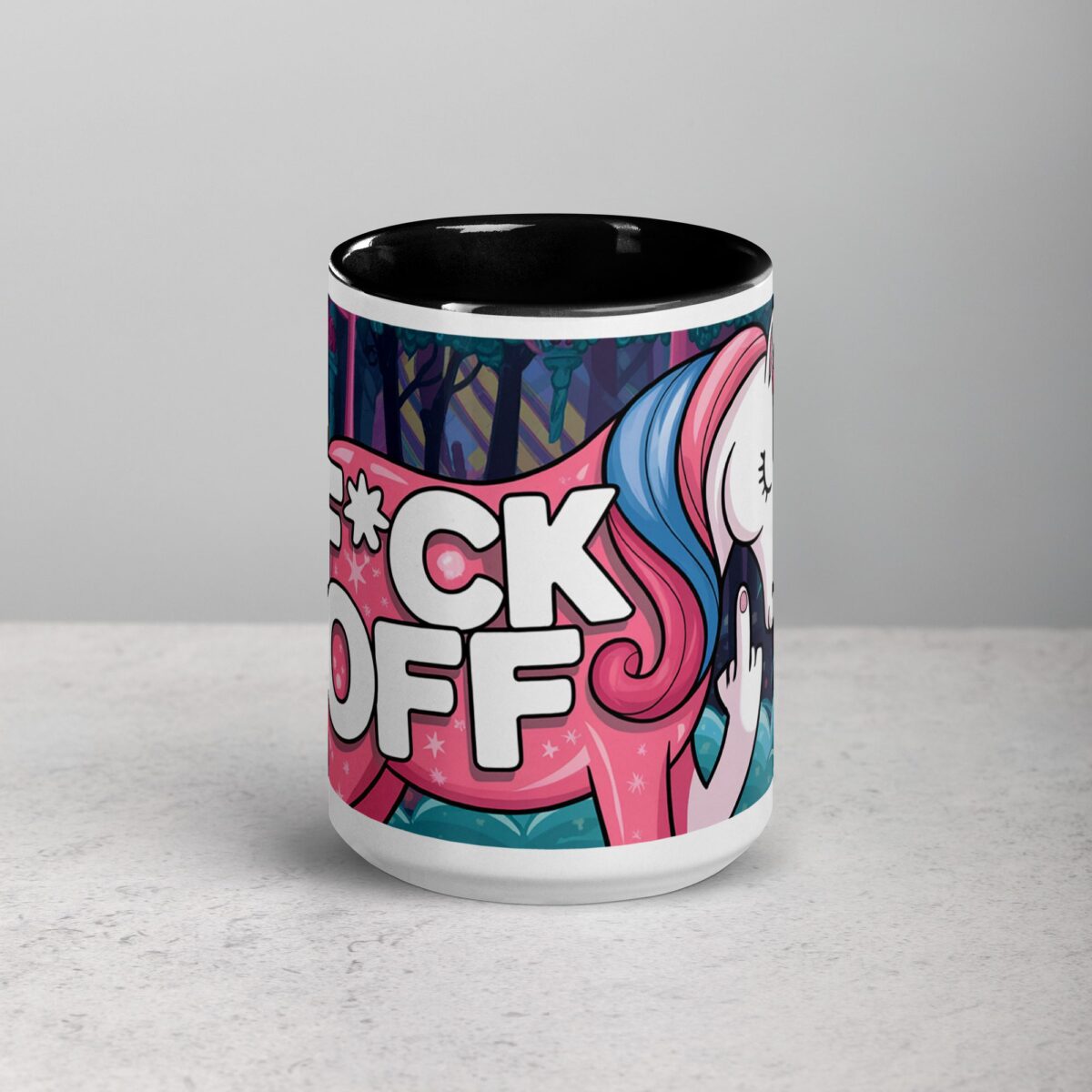 Middle Finger Unicorn Coffee Mug & Tea Cup - Image 4