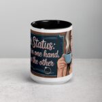 Fiancé Status: Coffee in One Hand, Ring in the Other Mug - Image 4