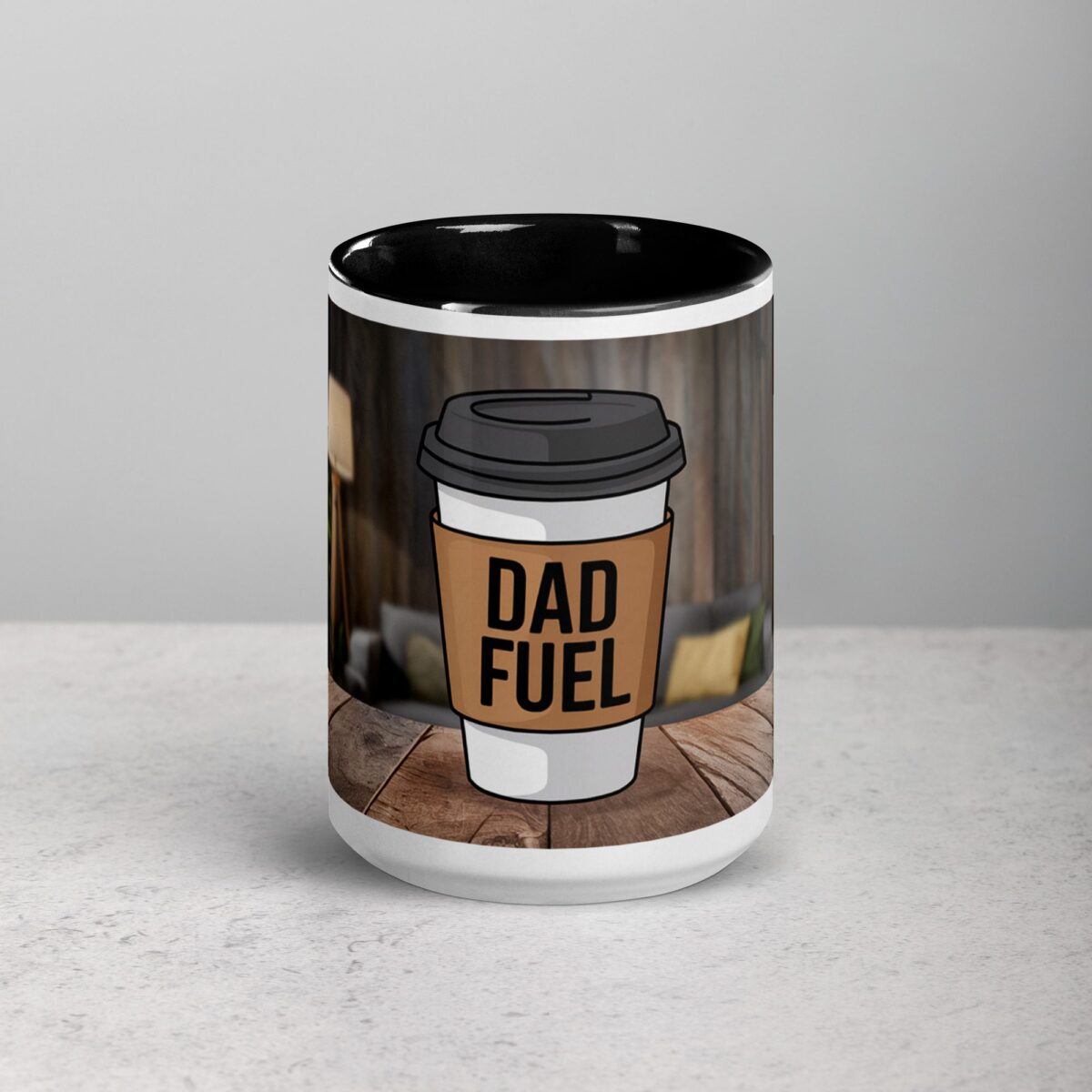 Dad Fuel Fathers Day Coffee Mug - Image 4