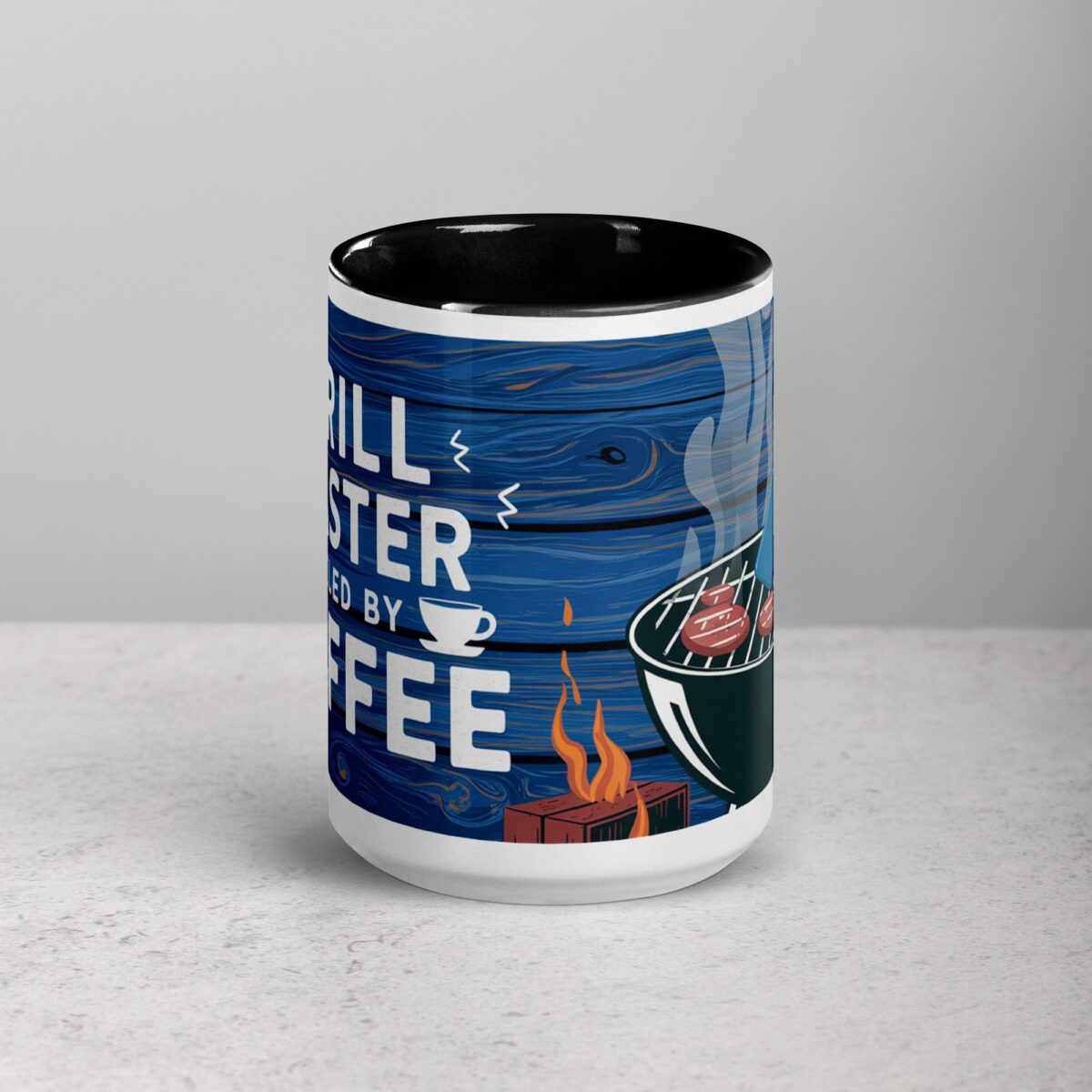 Grill Master Fueled by Coffee Dad Coffee Mug - Image 4