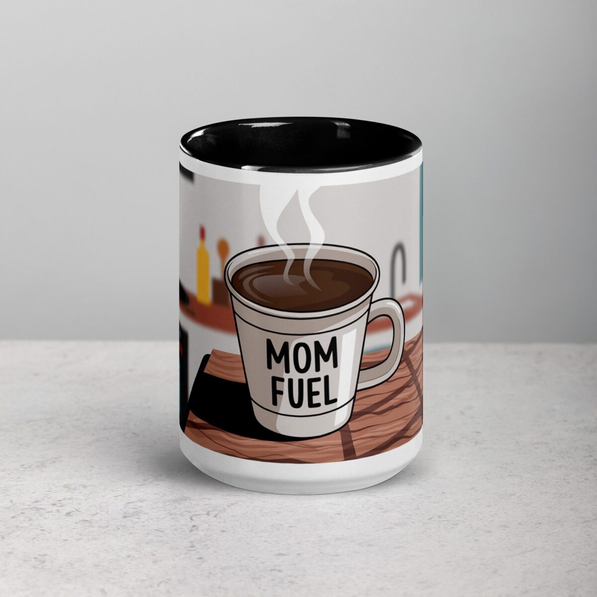 Mom Fuel Coffee Mug - Image 4