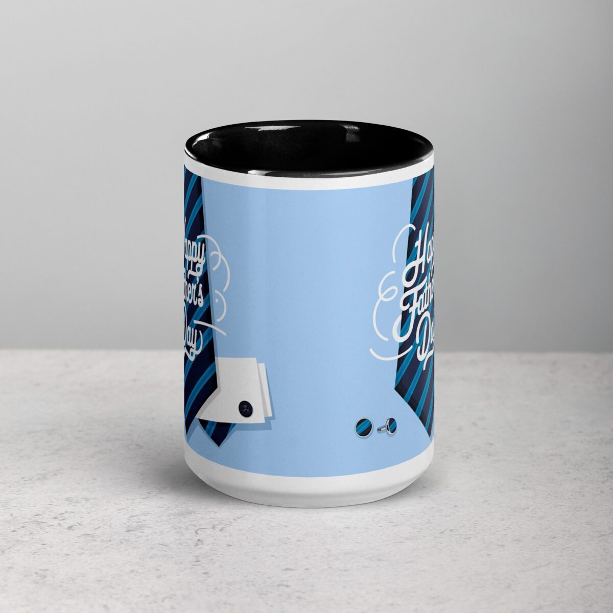 Happy Fathers Day Tie & Cufflinks Coffee Mug - Image 4