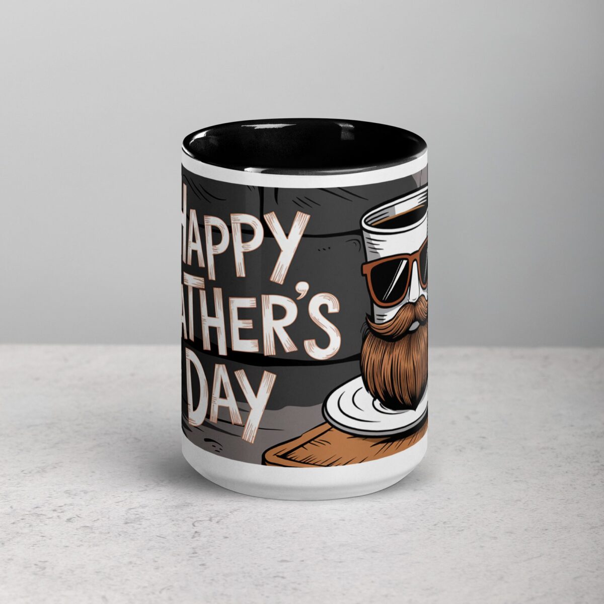Happy Fathers Day Beard & Brew Coffee Mug - Image 4