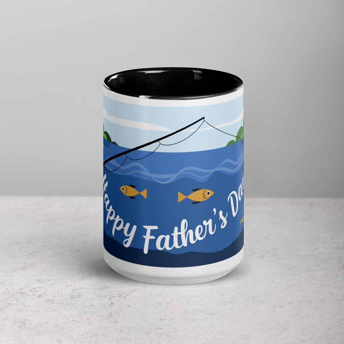 Happy Fathers Day Fishing Coffee Mug - Image 4