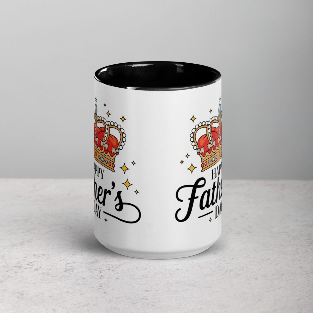 Happy Fathers Day Crown Coffee Mug - Image 4