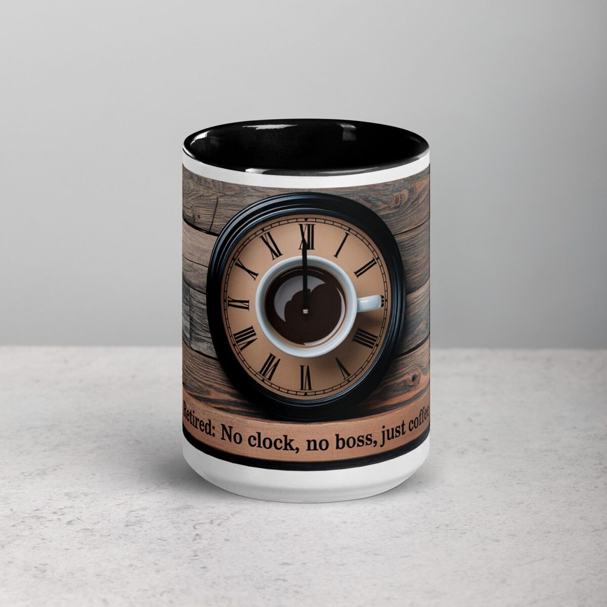 Retired: No Clock, No Boss, Just Coffee Retirement Mug - Image 4