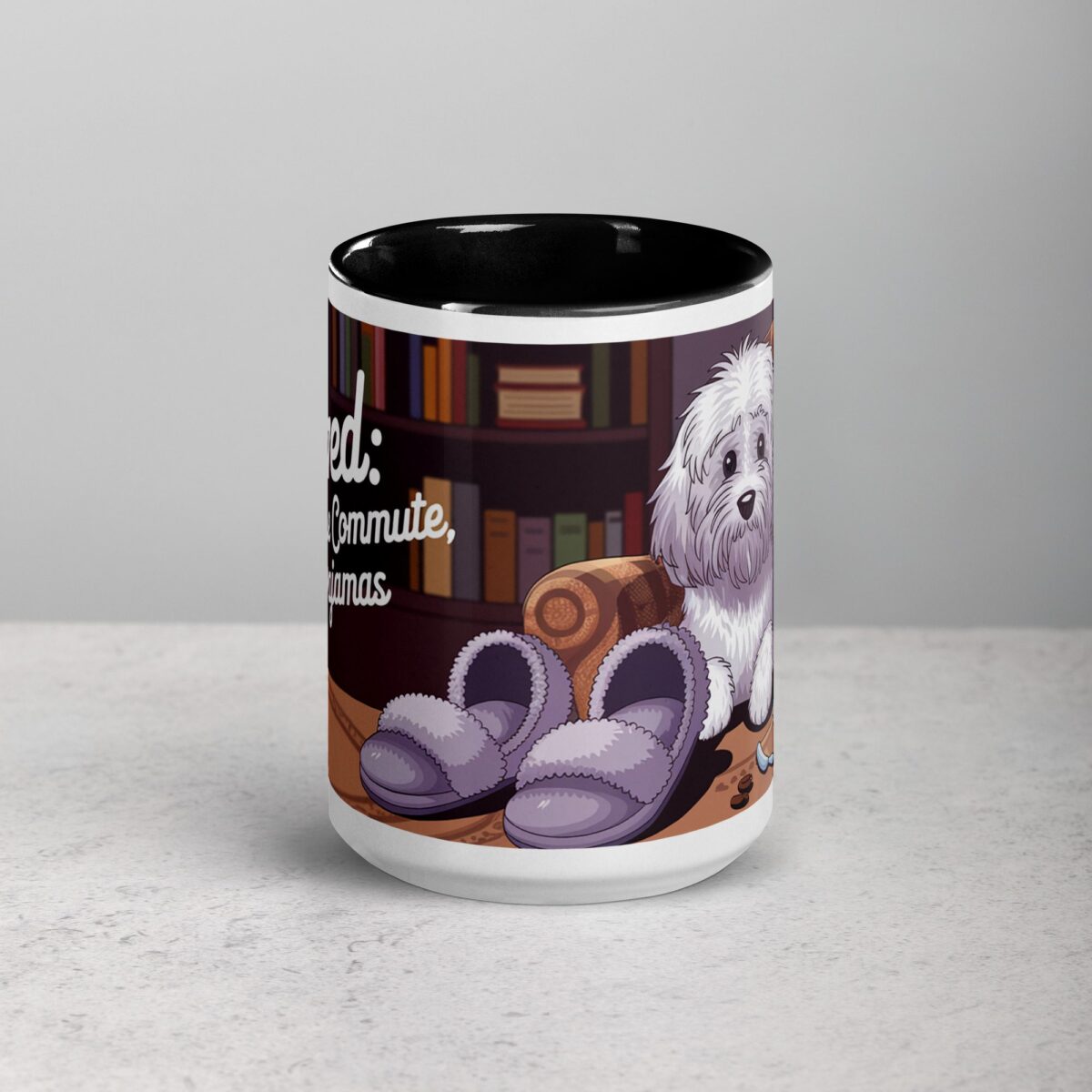 Retired: Goodbye Commute, Hello Pajamas Retirement Mug - Image 4