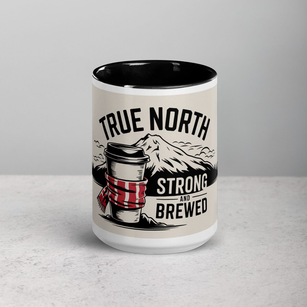 True North Strong and Brewed Coffee Mug - Image 4