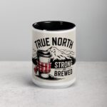 True North Strong and Brewed Coffee Mug - Image 4