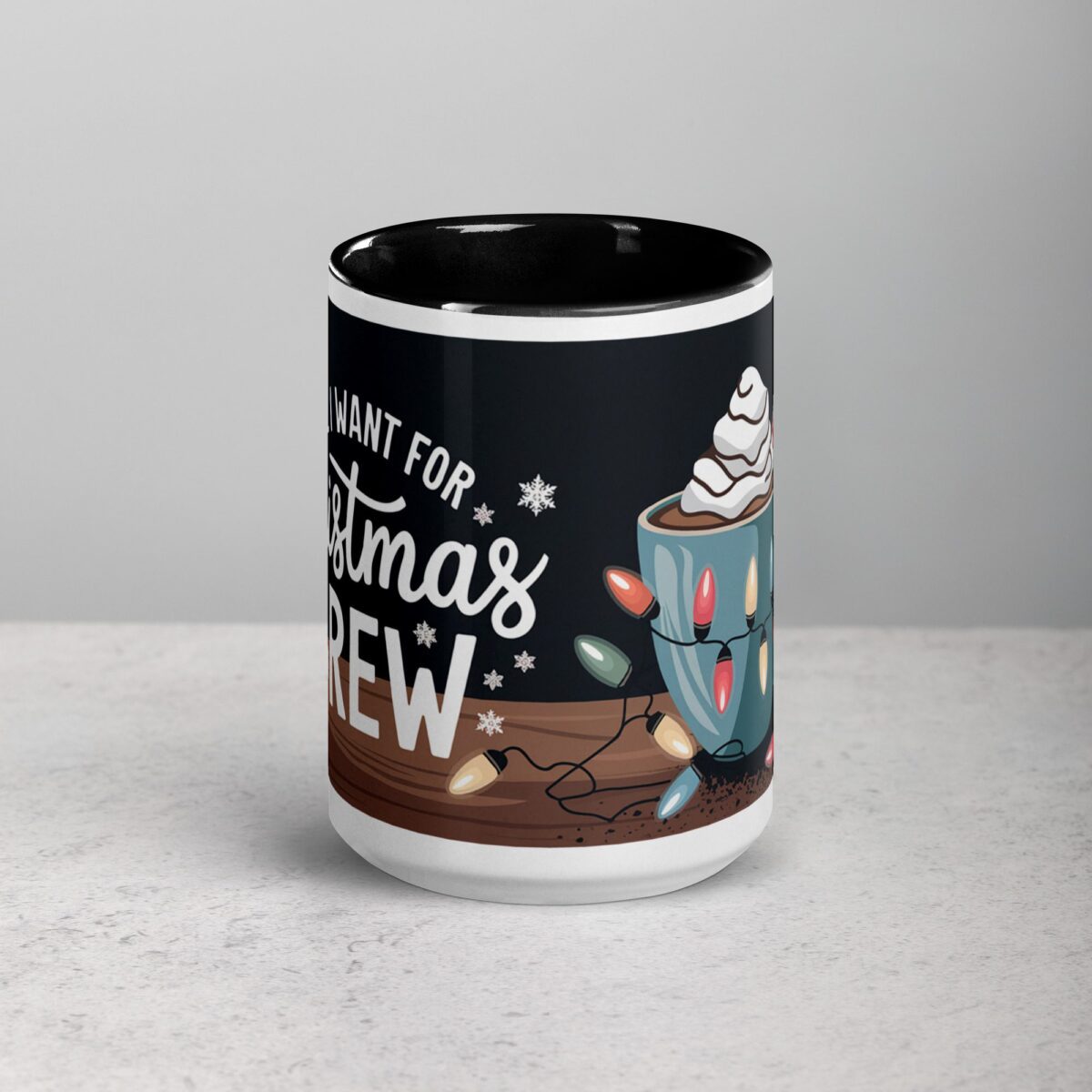 All I Want for Christmas is Brew Coffee Mug - Image 4