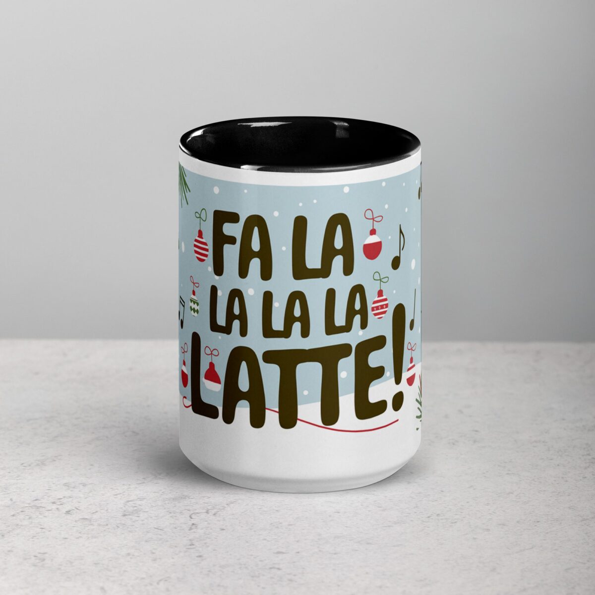 Fa La La La Latte! Coffee Christmas Mug - Image 4