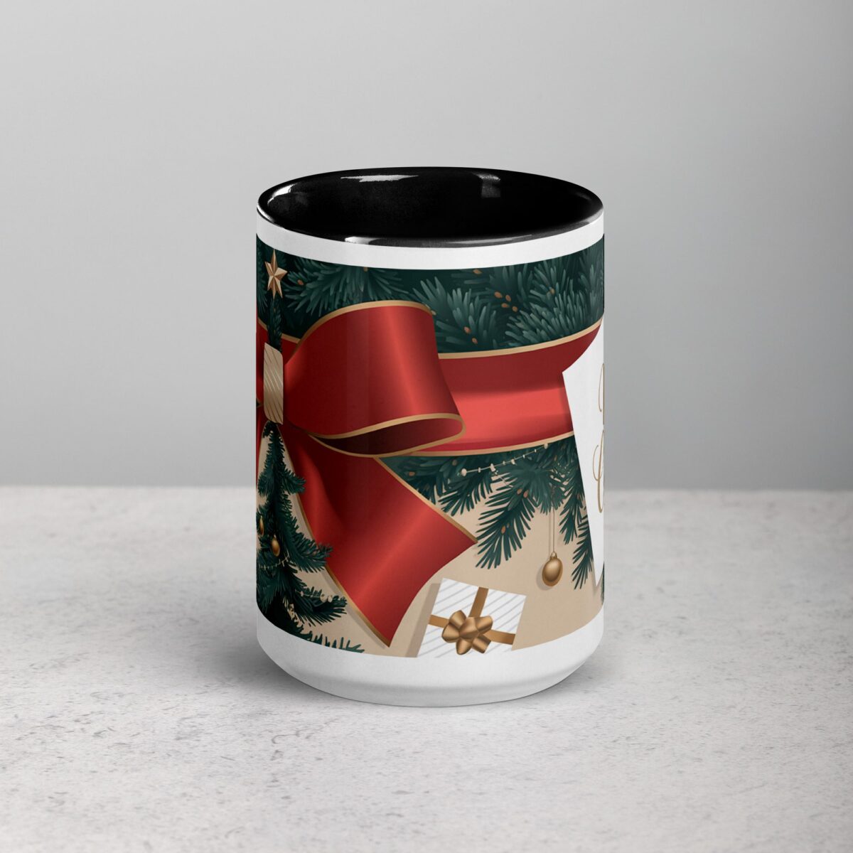 Merry Christmas Sophisticated Coffee Mug & Tea Cup - Image 4