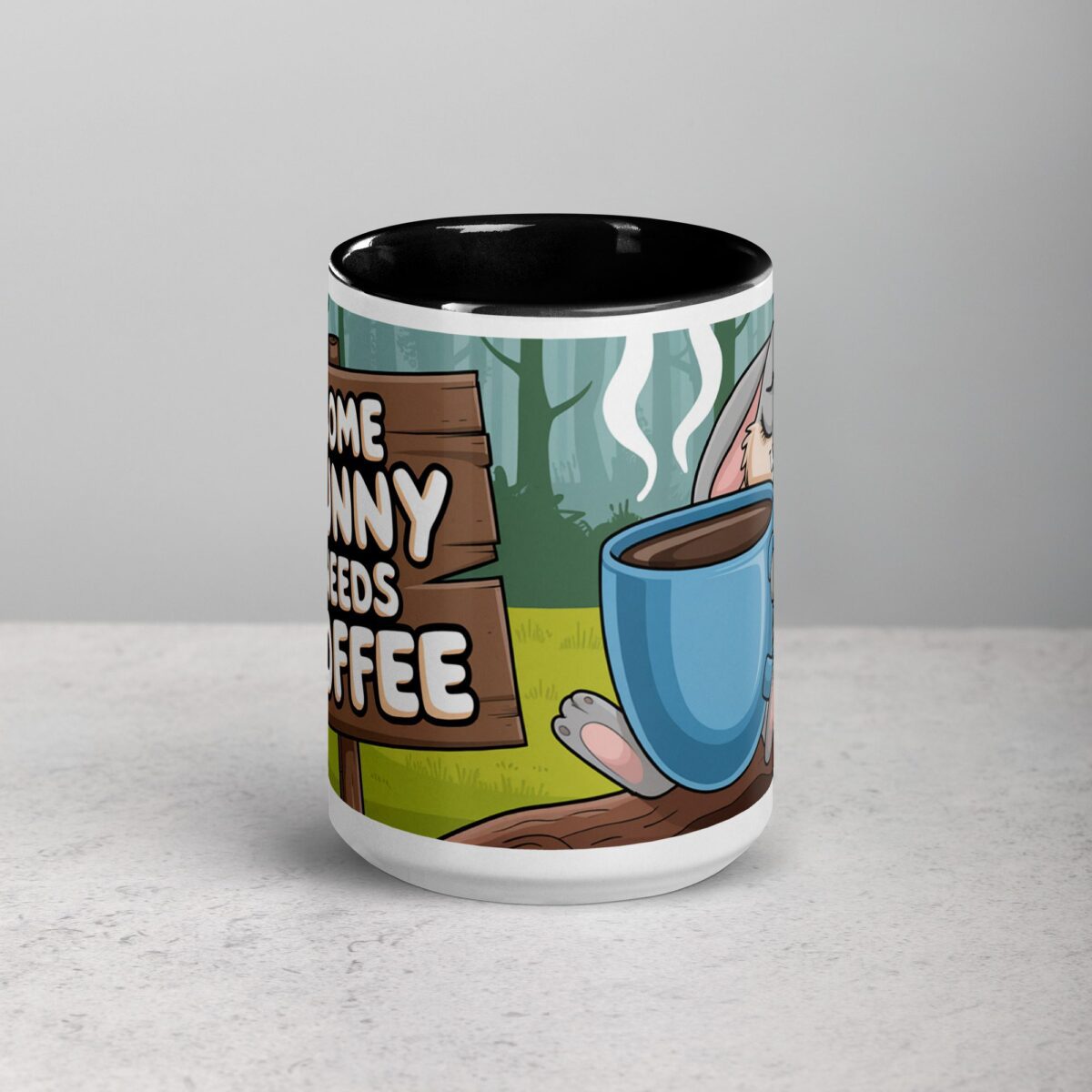 Some Bunny Needs Coffee Easter Mug - Image 4