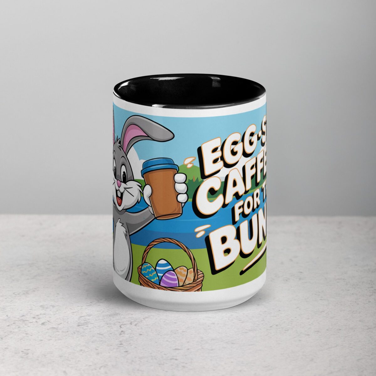 Egg-stra Caffeine for This Bunny Easter Coffee Mug - Image 4