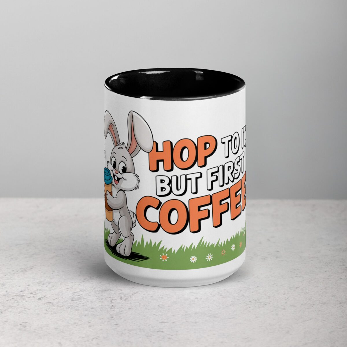 Hop To It, But First Coffee Easter Mug - Image 4