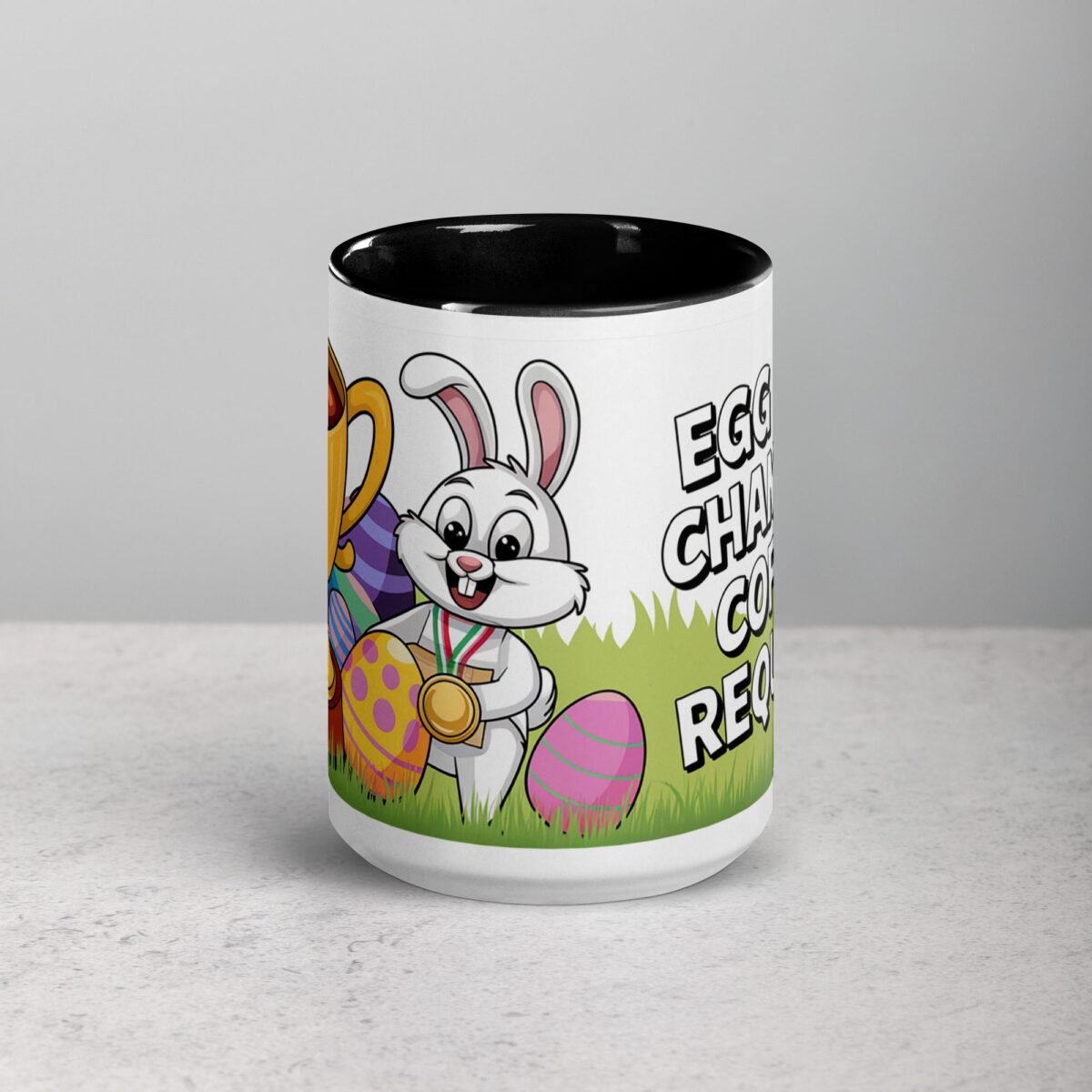Egg Hunt Champion, Coffee Required Easter Mug - Image 4
