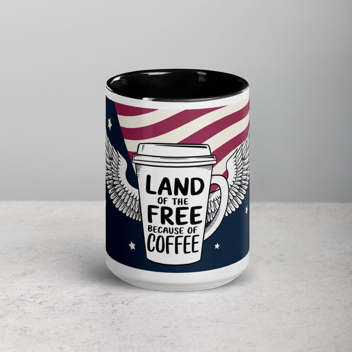 Land of the Free, Because of Coffee Mug - Image 4