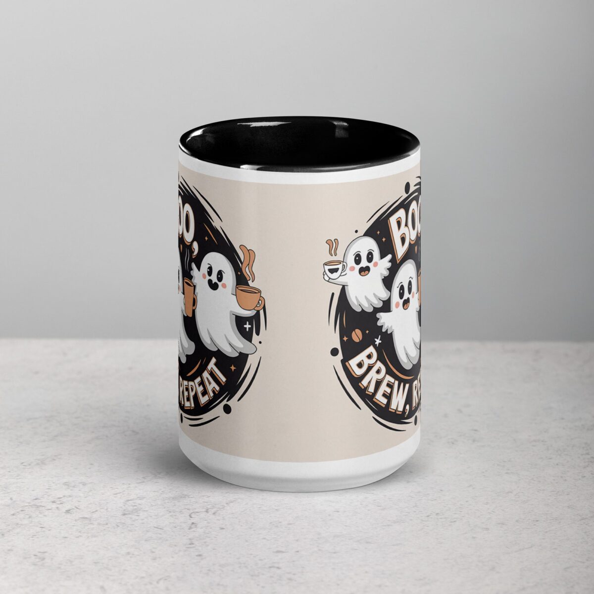 Boo, Brew, Repeat Halloween Coffee Mug - Image 4