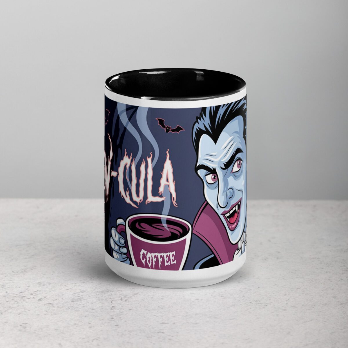 Brew-cula Halloween Dracula Coffee Mug - Image 4