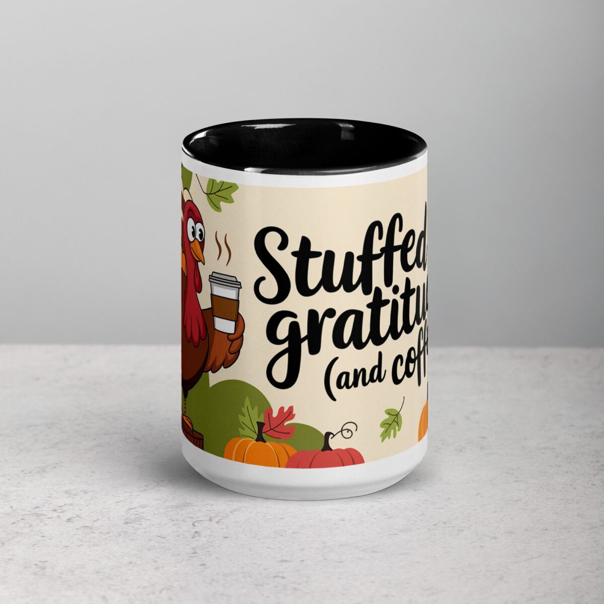 Stuffed with Gratitude (and Coffee) Thanksgiving Mug - Image 4