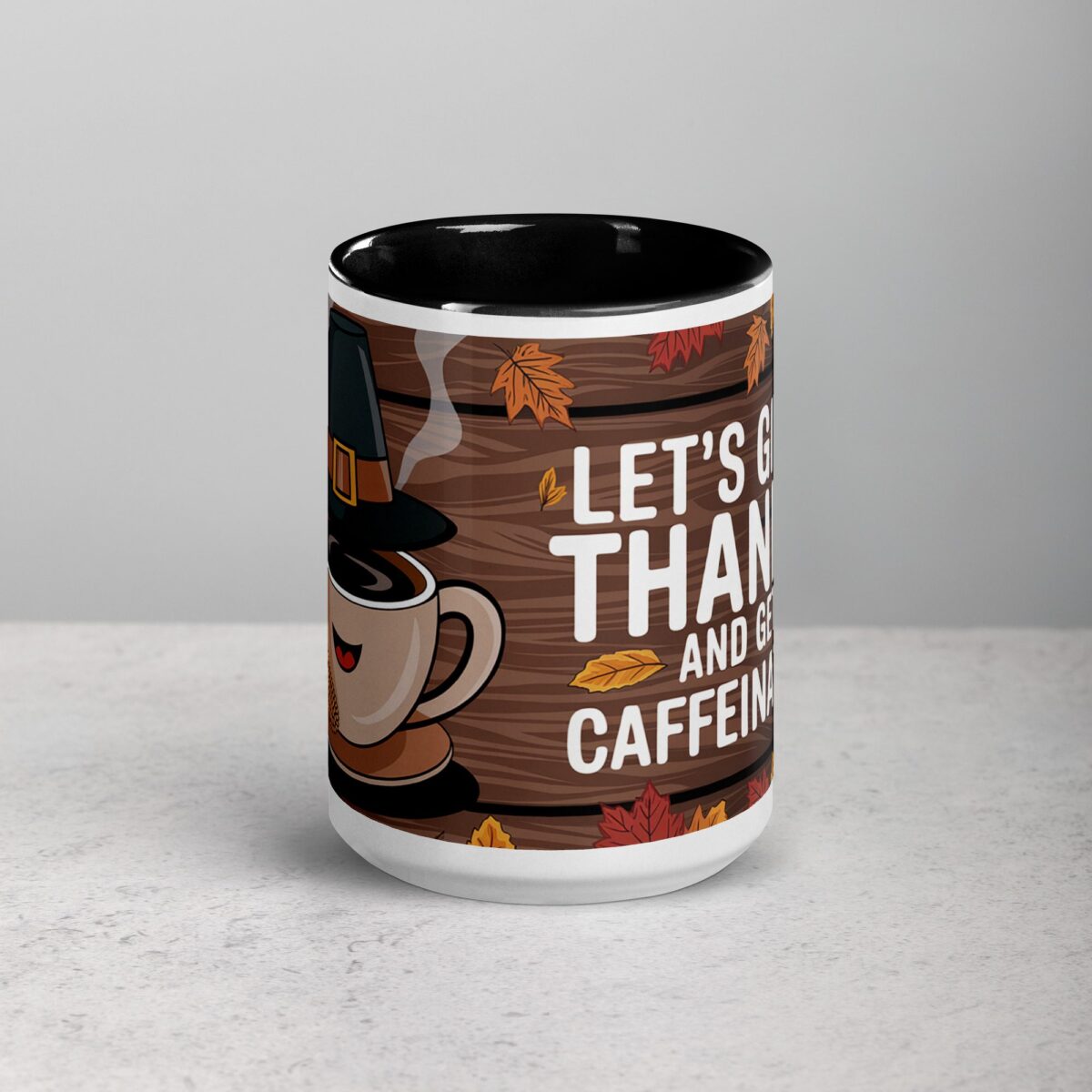 Let’s Give Thanks and Get Caffeinated Mug - Image 4
