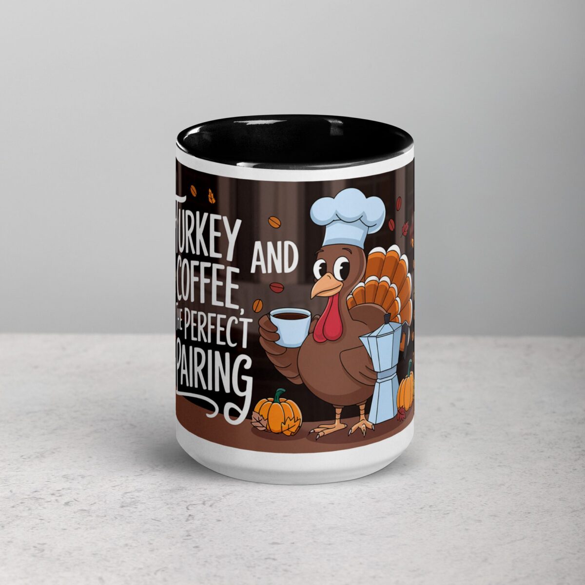 Turkey and Coffee, the Perfect Pairing Thanksgiving Mug - Image 4