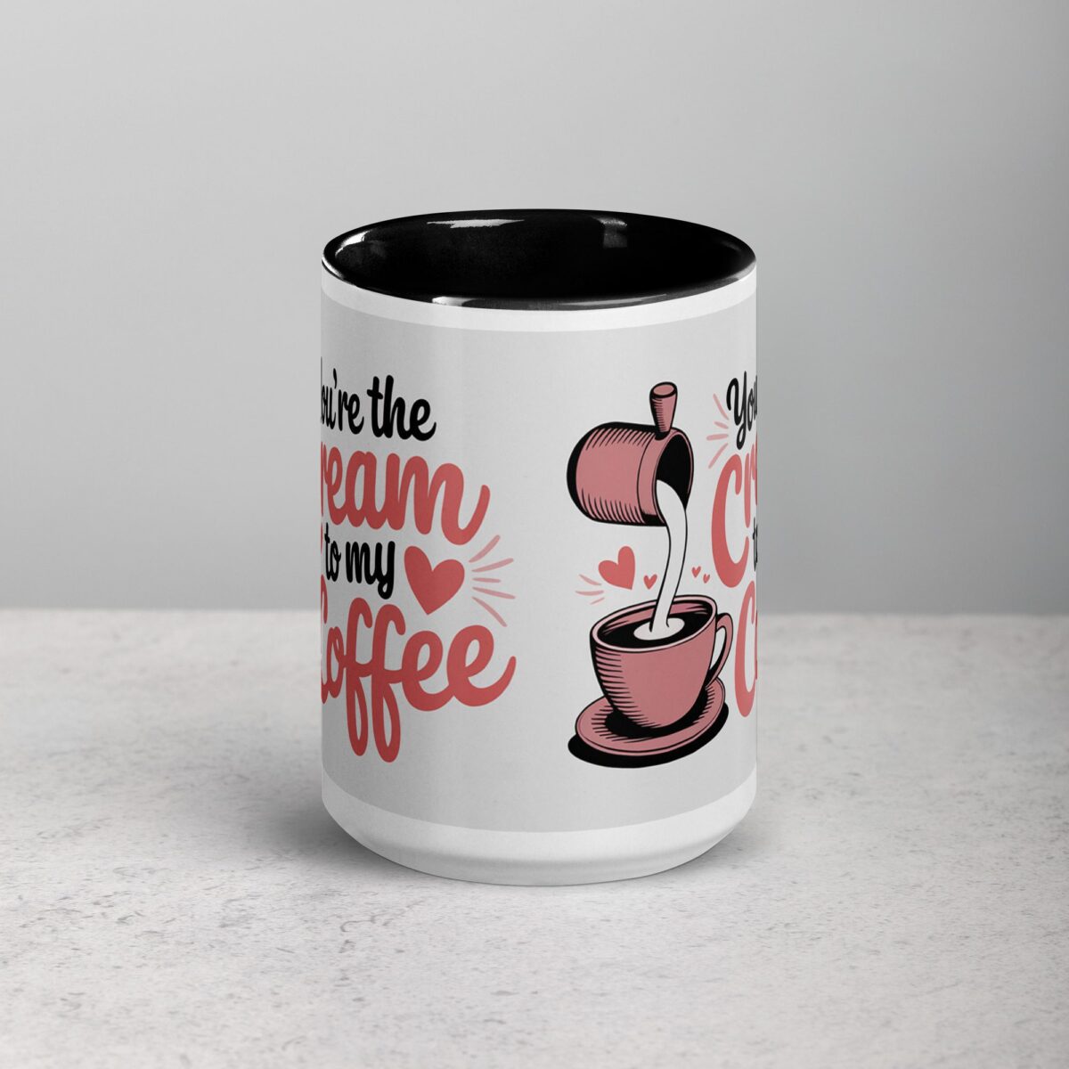 You’re the Cream to My Coffee Valentines Day Mug - Image 4