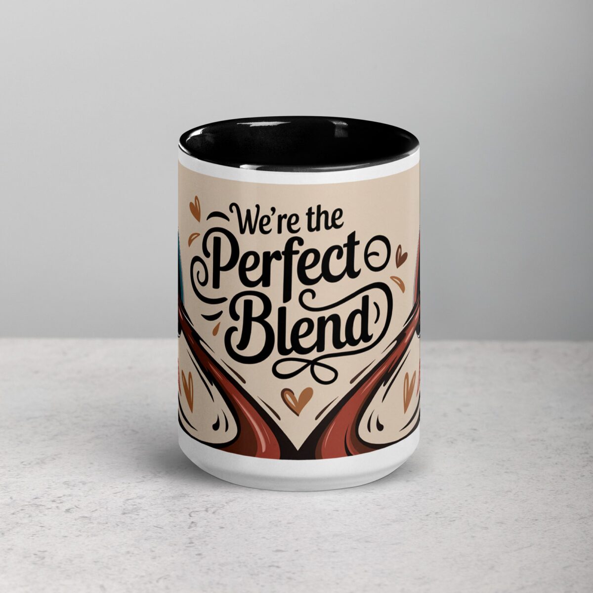 We’re the Perfect Blend Valentines Day Coffee Mug - Image 4