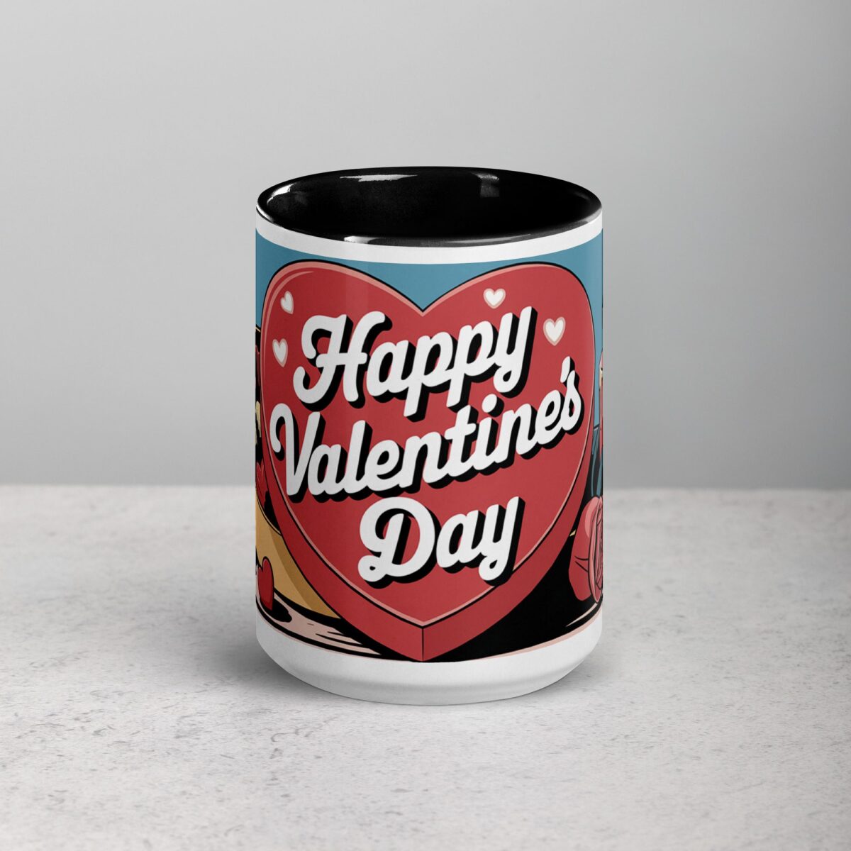 Happy Valentine's Day Retro Coffee Mug - Image 4
