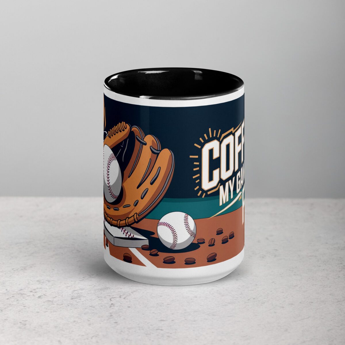 Coffee: My Game Day Fuel Baseball Mug - Image 4