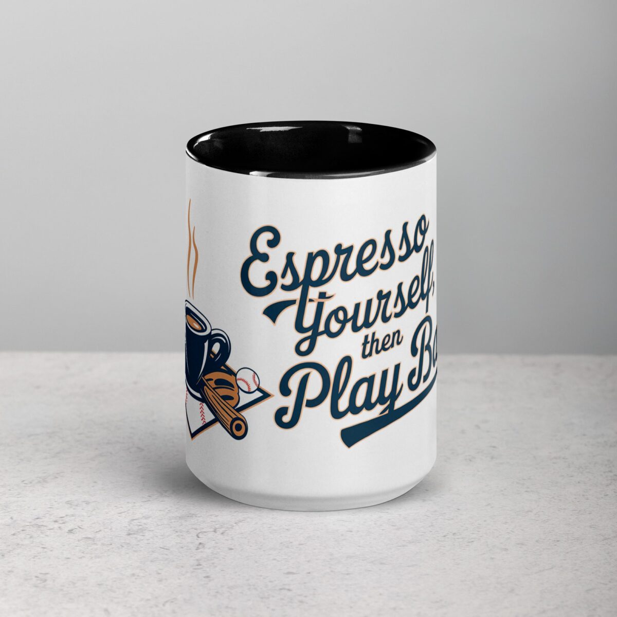 Espresso Yourself, Then Play Ball Coffee Mug & Tea Cup - Image 4