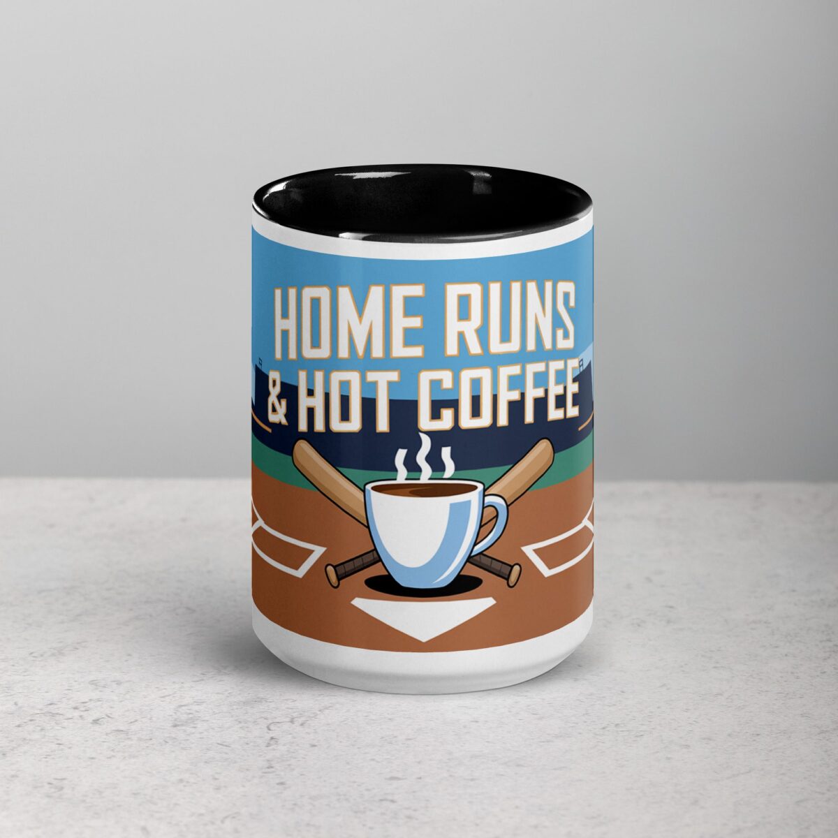 Home Runs & Hot Coffee Baseball Mug - Image 4