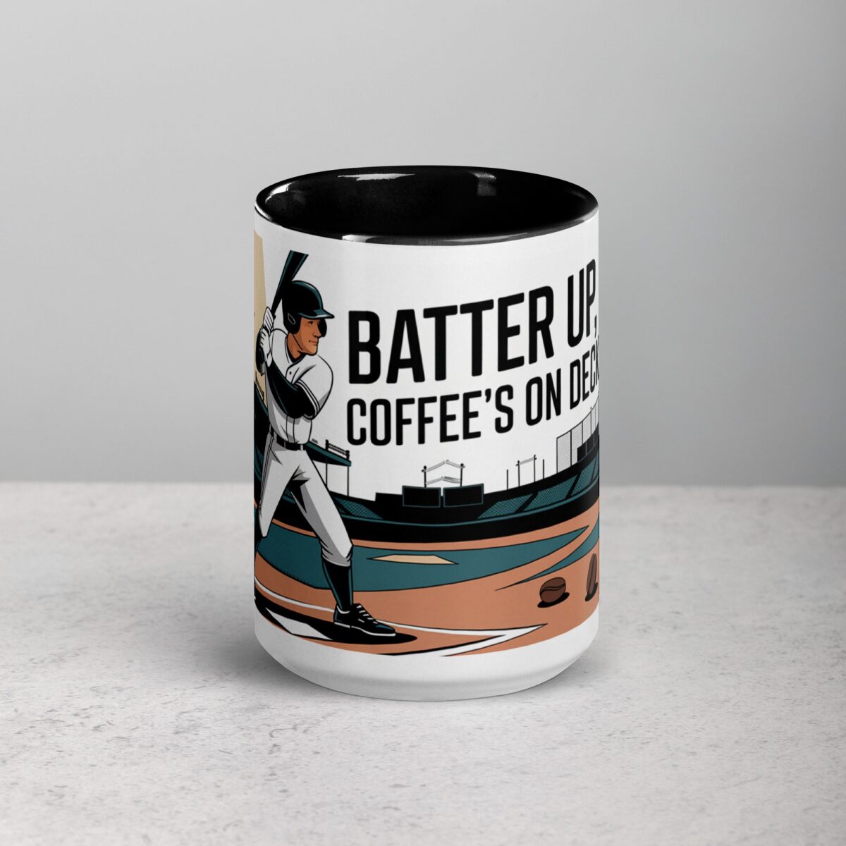 Batter Up, Coffee’s On Deck Baseball Mug - Image 4
