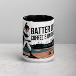 Batter Up, Coffee’s On Deck Baseball Mug - Image 4