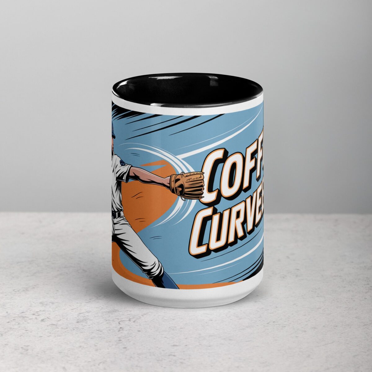 Coffee & Curveballs Baseball Mug - Image 4