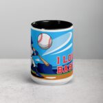 I Love Baseball Fun Coffee Mug & Tea Cup - Image 4