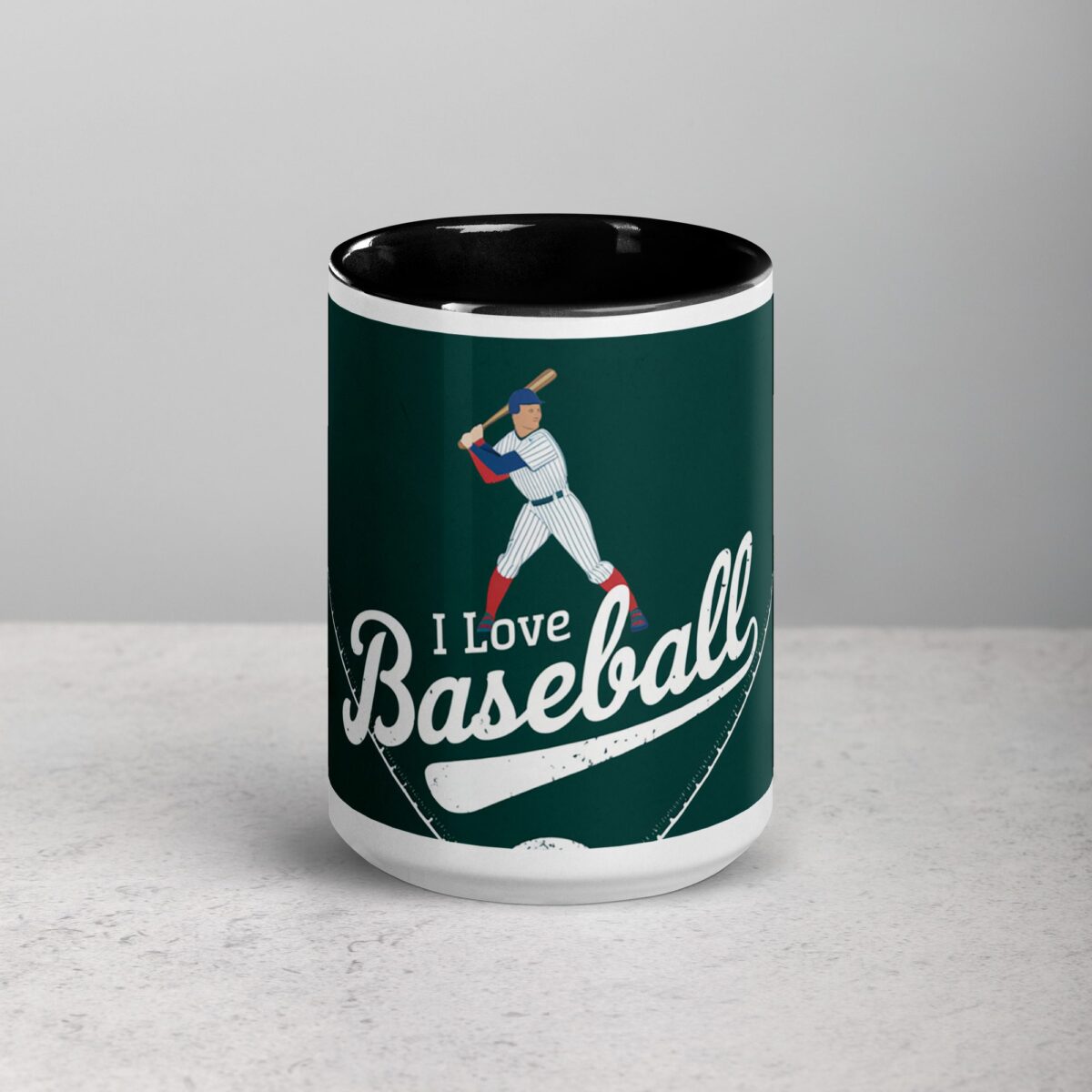 I Love Baseball Elegant Coffee Mug & Tea Cup - Image 4