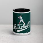 I Love Baseball Elegant Coffee Mug & Tea Cup - Image 4