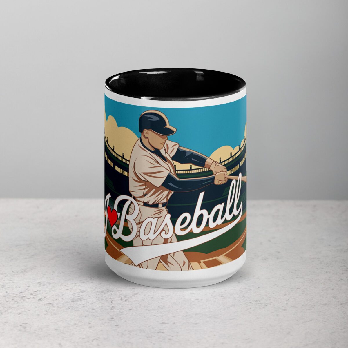 I Love Baseball Sophisticated Coffee Mug & Tea Cup - Image 4
