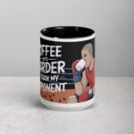 Coffee Hits Harder Than My Opponent Boxing Mug - Image 4