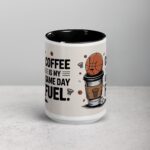 Coffee is My Game Day Fuel Basketball Mug - Image 4