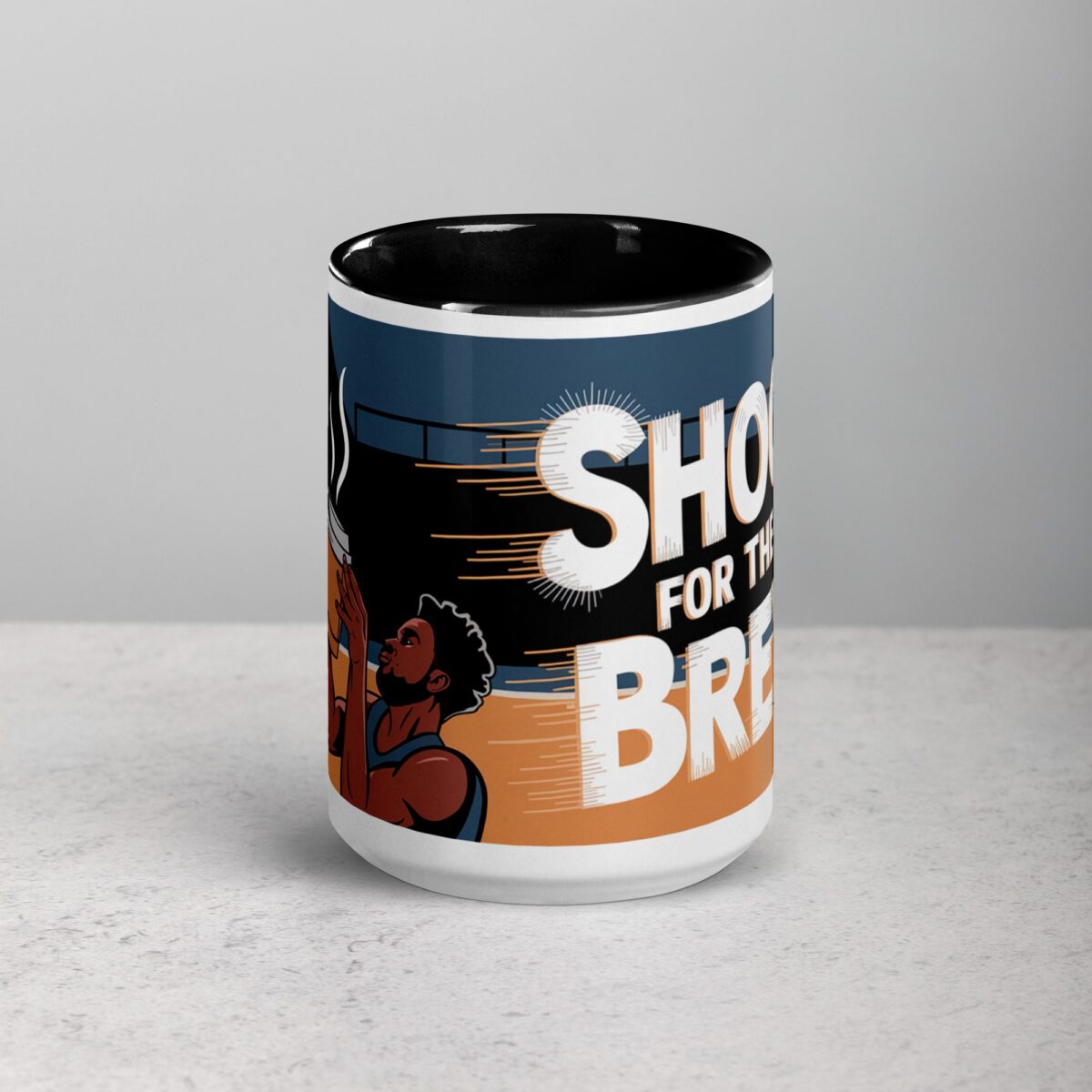 Shoot for the Brew Basketball Coffee Mug - Image 4