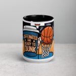 Caffeinated and Ready to Dunk Basketball Mug - Image 4